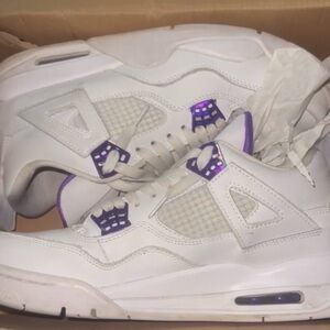 purple metallic 4’s